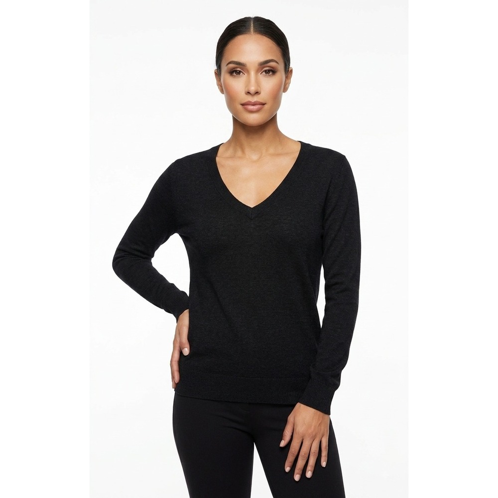 Mossimo Black V-Neck Sweater Size Small Long Sleeve‎ Basic
